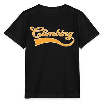 Klettern Schriftzug - Stanley/Stella Kinder T-Shirt MINI CREATOR  - Schwarz - Vorne - Mikhail (115cm)
