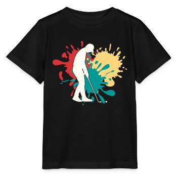 Joggen Silhouette - Stanley/Stella Kinder T-Shirt MINI CREATOR  - Schwarz - Vorne - Mikhail (115cm)
