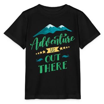 L'aventure est là, dehors - T-shirt bio MINI CREATOR Stanley/Stella Enfant - noir - Devant - Mikhail (115cm)