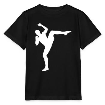 MMA Arts Martiaux Silhouette - T-shirt bio MINI CREATOR Stanley/Stella Enfant - noir - Devant - Mikhail (115cm)