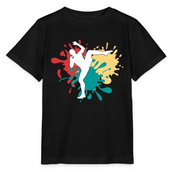 MMA Arts Martiaux Silhouette - T-shirt bio MINI CREATOR Stanley/Stella Enfant - noir - Devant - Mikhail (115cm)