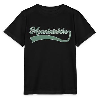 Mountainbike Schriftzug - Stanley/Stella Kinder T-Shirt MINI CREATOR  - Schwarz - Vorne - Mikhail (115cm)