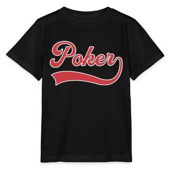Poker Schriftzug - Stanley/Stella Kinder T-Shirt MINI CREATOR  - Schwarz - Vorne - Mikhail (115cm)