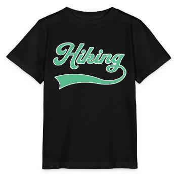 Wandern Schriftzug - Stanley/Stella Kinder T-Shirt MINI CREATOR  - Schwarz - Vorne - Mikhail (115cm)