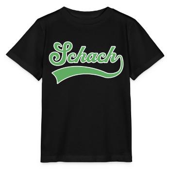 Schach Schriftzug - Stanley/Stella Kinder T-Shirt MINI CREATOR  - Schwarz - Vorne - Mikhail (115cm)