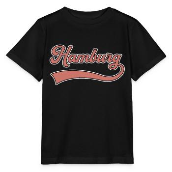 Hamburg Schriftzug - Stanley/Stella Kinder T-Shirt MINI CREATOR  - Schwarz - Vorne - Mikhail (115cm)
