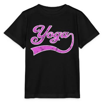 Yoga Schriftzug - Stanley/Stella Kinder T-Shirt MINI CREATOR  - Schwarz - Vorne - Mikhail (115cm)
