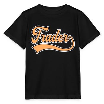 Trader Schriftzug - Stanley/Stella Kinder T-Shirt MINI CREATOR  - Schwarz - Vorne - Mikhail (115cm)