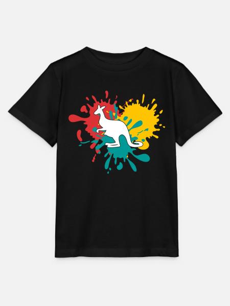 Känguru - Stanley/Stella Kinder T-Shirt MINI CREATOR - Schwarz