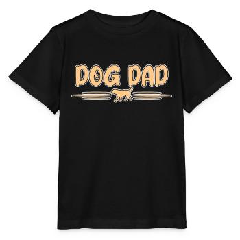 Dogs Papa - Stanley/Stella MINI CREATOR Kids’ T-Shirt - black - Front - Mikhail (115cm)