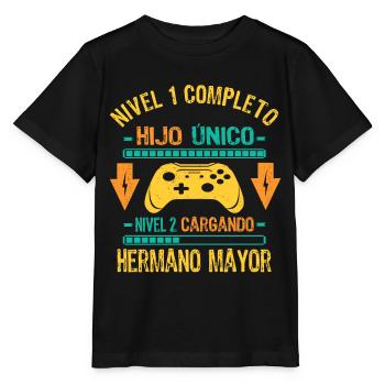 Hijo Unico Completo Hermano Mayor Cargando - Stanley/Stella Kinder T-Shirt MINI CREATOR  - Schwarz - Vorne - Mikhail (115cm)