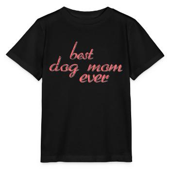 Meilleure maman de chien de tous les temps - T-shirt bio MINI CREATOR Stanley/Stella Enfant - noir - Devant - Mikhail (115cm)