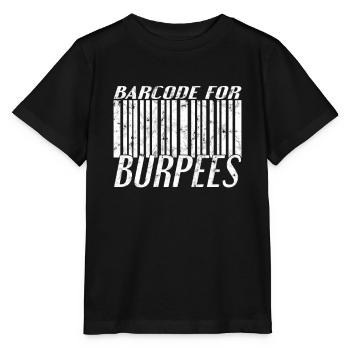 Burpee Barcode - Stanley/Stella Kinder T-Shirt MINI CREATOR  - Schwarz - Vorne - Mikhail (115cm)