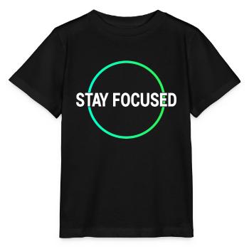 Fokus Lernen Shirt - Stanley/Stella Kinder T-Shirt MINI CREATOR  - Schwarz - Vorne - Mikhail (115cm)