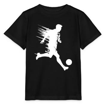Silhouette de footballeur - T-shirt bio MINI CREATOR Stanley/Stella Enfant - noir - Devant - Mikhail (115cm)
