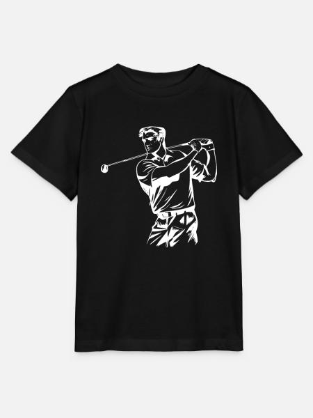 Golf Golfer - Stanley/Stella Kinder T-Shirt MINI CREATOR - Schwarz