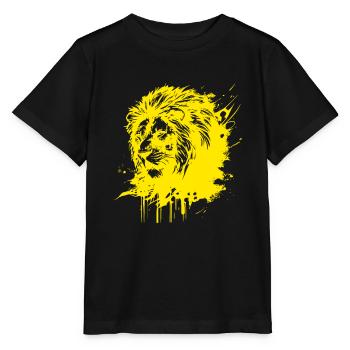 Lion Lion's Head - Stanley/Stella MINI CREATOR Kids’ T-Shirt - black - Front - Mikhail (115cm)