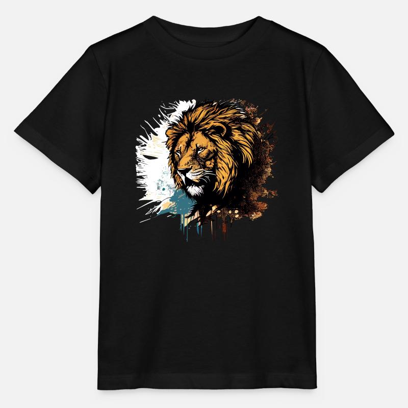 Löwe - Stanley/Stella Kinder T-Shirt MINI CREATOR  - Schwarz