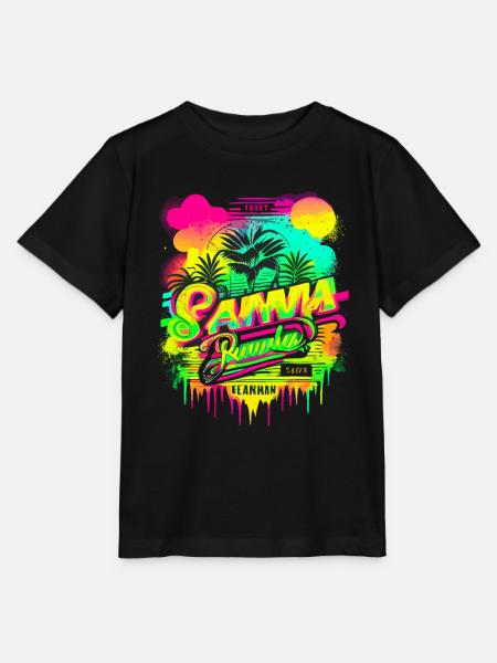 Retro Sommer - Stanley/Stella Kinder T-Shirt MINI CREATOR  - Schwarz
