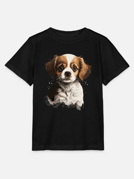 süßer Hund Haustier - Stanley/Stella Kinder T-Shirt MINI CREATOR  - Schwarz