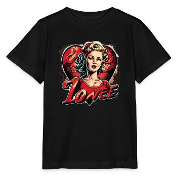 Love In Love Logo - Stanley/Stella MINI CREATOR Kids’ T-Shirt - black - Front - Mikhail (115cm)