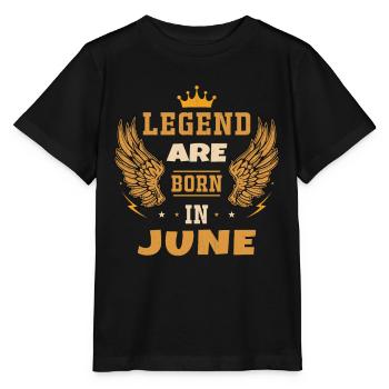 Das Geburtstagsgeschenk der im Juni geborenen Legende - Stanley/Stella Kinder T-Shirt MINI CREATOR  - Schwarz - Vorne - Mikhail (115cm)