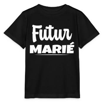 Homme Futur Marié Cadeau Humour EVG - T-shirt bio MINI CREATOR Stanley/Stella Enfant - noir - Devant - Mikhail (115cm)