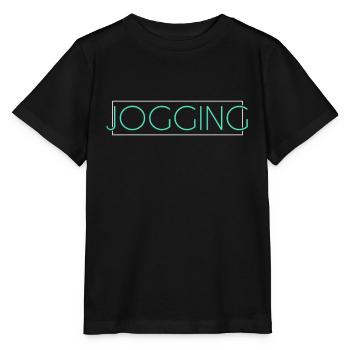 Joggen Jogging Schriftzug - Stanley/Stella Kinder T-Shirt MINI CREATOR  - Schwarz - Vorne - Mikhail (115cm)