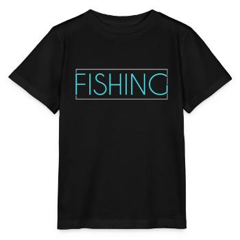 Angeln Schriftzug - Stanley/Stella Kinder T-Shirt MINI CREATOR  - Schwarz - Vorne - Mikhail (115cm)