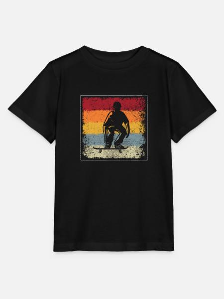 Skating Retro - Stanley/Stella Kinder T-Shirt MINI CREATOR  - Schwarz