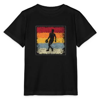 Basketball Retro - Stanley/Stella Kinder T-Shirt MINI CREATOR  - Schwarz - Vorne - Mikhail (115cm)