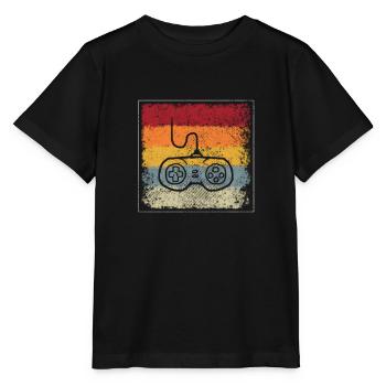 Gaming Retro - Stanley/Stella MINI CREATOR Kids’ T-Shirt - black - Front - Mikhail (115cm)