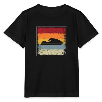 Jetski Retro - Stanley/Stella Kinder T-Shirt MINI CREATOR  - Schwarz - Vorne - Mikhail (115cm)