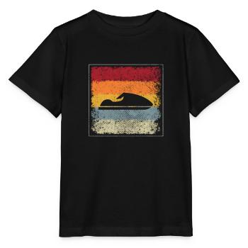 Jet Ski Rétro - T-shirt bio MINI CREATOR Stanley/Stella Enfant - noir - Devant - Mikhail (115cm)