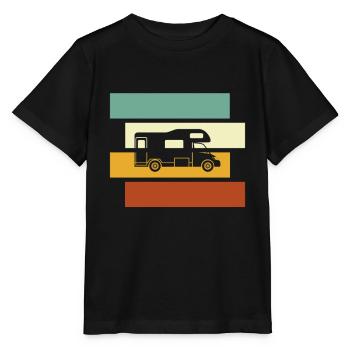 Motorhome Retro - Stanley/Stella MINI CREATOR Kids’ T-Shirt - black - Front - Mikhail (115cm)