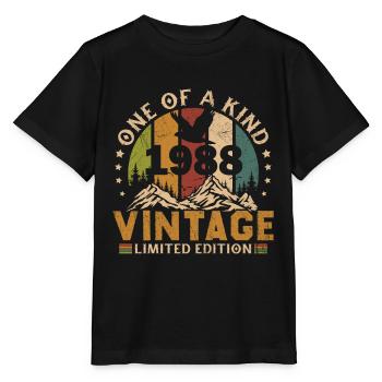 Jahrgang Jahrgang 1988 Geburtstagsgeschenk - Stanley/Stella Kinder T-Shirt MINI CREATOR  - Schwarz - Vorne - Mikhail (115cm)