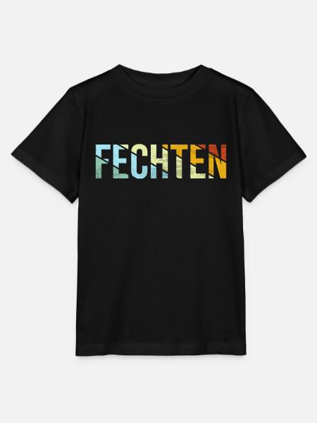 Fechten Retro - Stanley/Stella Kinder T-Shirt MINI CREATOR  - Schwarz