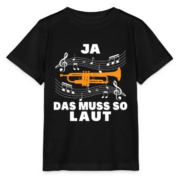 Ja das muss so laut - Stanley/Stella Kinder T-Shirt MINI CREATOR  - Schwarz - Vorne - Mikhail (115cm)