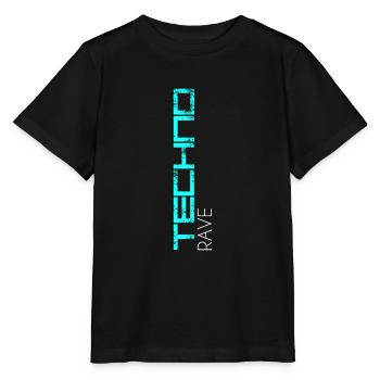 Techno Rave - T-shirt bio MINI CREATOR Stanley/Stella Enfant - noir - Devant - Mikhail (115cm)