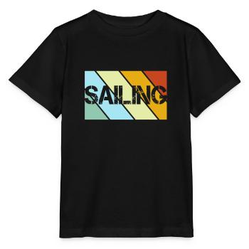 Rétro de la voile - T-shirt bio MINI CREATOR Stanley/Stella Enfant - noir - Devant - Mikhail (115cm)