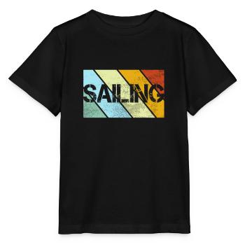 Rétro de la voile - T-shirt bio MINI CREATOR Stanley/Stella Enfant - noir - Devant - Mikhail (115cm)