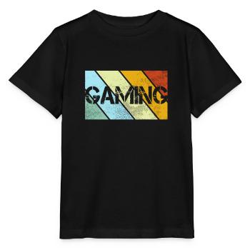 Gaming Retro - Stanley/Stella MINI CREATOR Kids’ T-Shirt - black - Front - Mikhail (115cm)