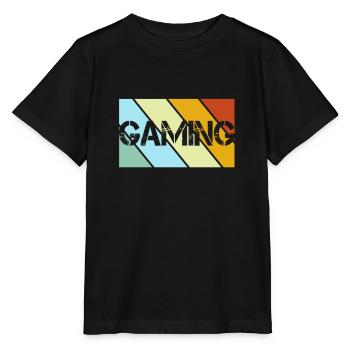 Gaming Retro - Stanley/Stella MINI CREATOR Kids’ T-Shirt - black - Front - Mikhail (115cm)