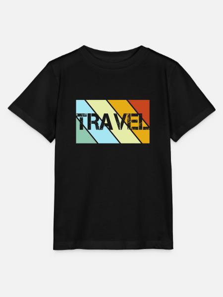 Reisen Retro - Stanley/Stella Kinder T-Shirt MINI CREATOR - Schwarz