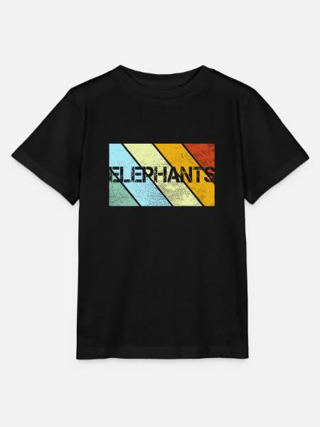 Elefanten Retro - T-shirt MINI CREATOR barn från Stanley/Stella - svart