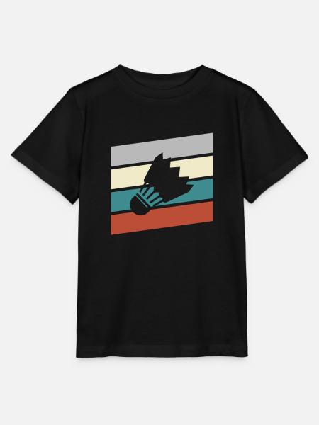 Federball Retro - Stanley/Stella Kinder T-Shirt MINI CREATOR  - Schwarz