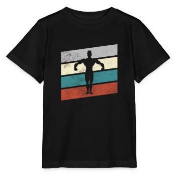 Body Building Retro - Stanley/Stella MINI CREATOR Kids’ T-Shirt - black - Front - Mikhail (115cm)