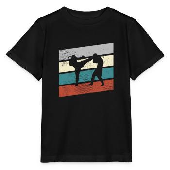 mma retro - Stanley/Stella Kinder T-Shirt MINI CREATOR  - Schwarz - Vorne - Mikhail (115cm)