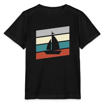 Rétro de la voile - T-shirt bio MINI CREATOR Stanley/Stella Enfant - noir - Devant - Mikhail (115cm)