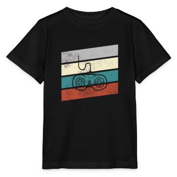 Gaming Retro - Stanley/Stella MINI CREATOR Kids’ T-Shirt - black - Front - Mikhail (115cm)